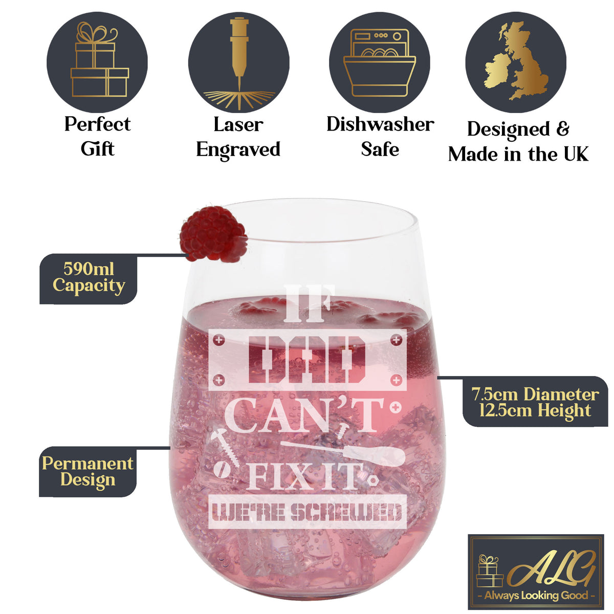 Stemless Gin Glass