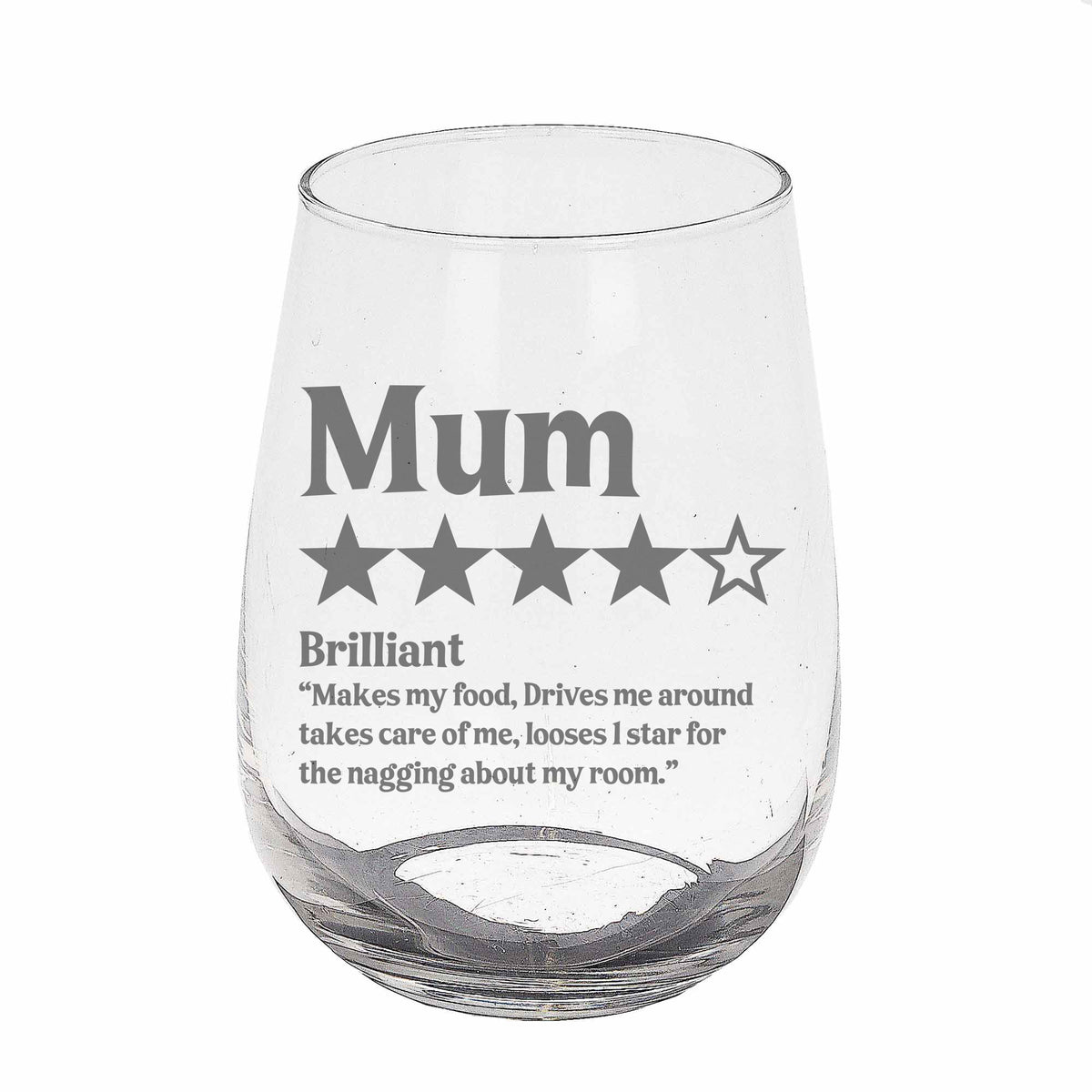 Review Birthday Engraved Stemless Gin Glass