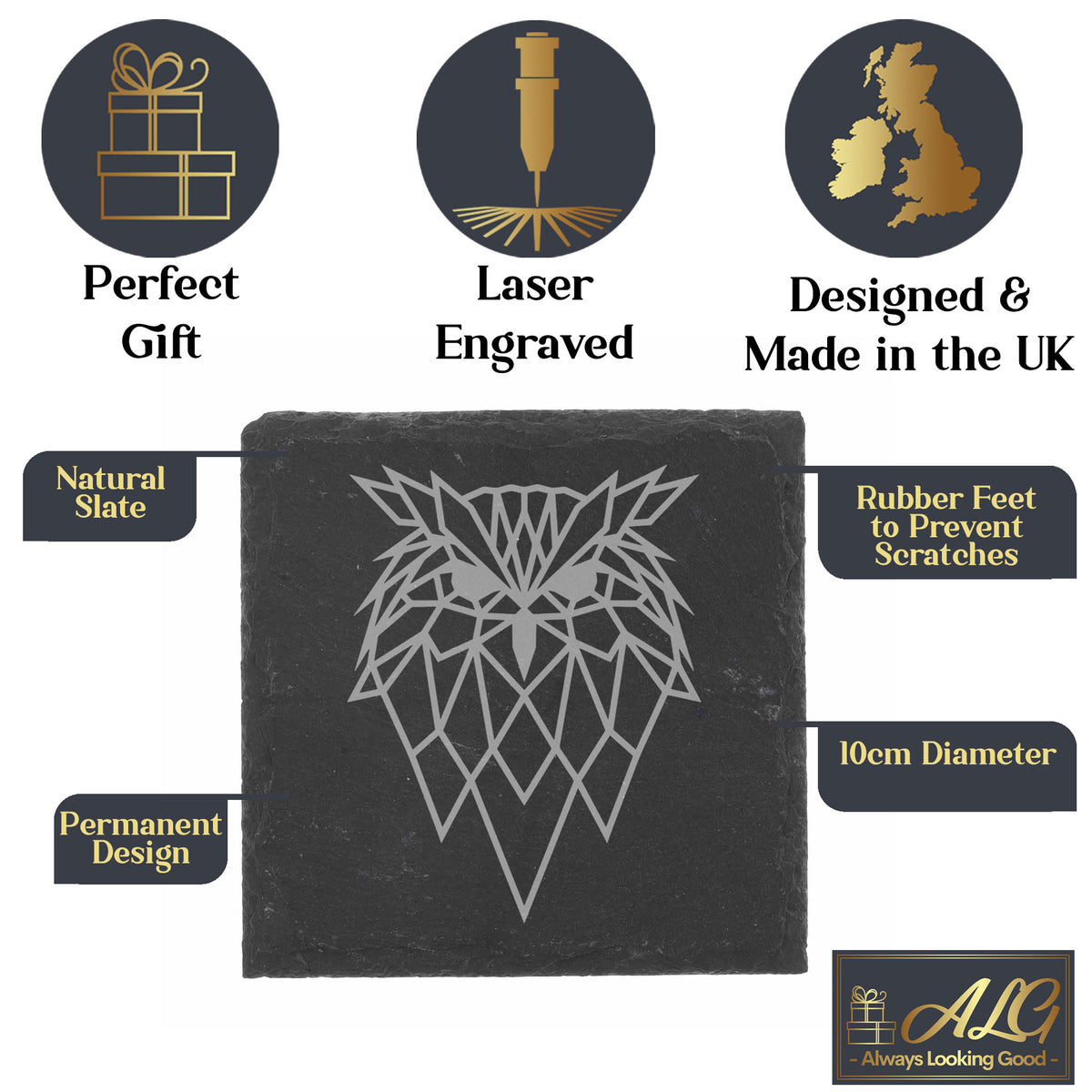 Square Slate Coaster