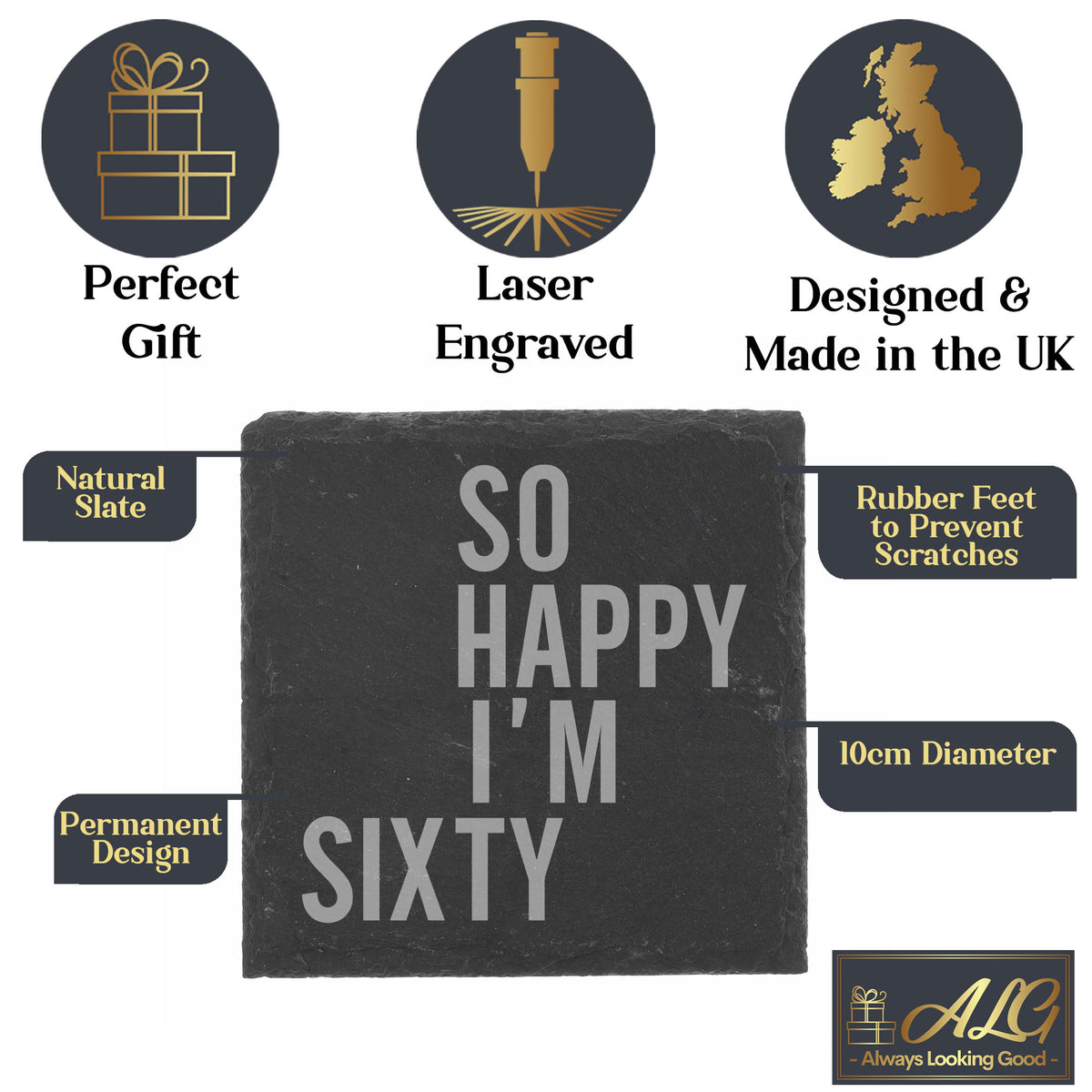 Square Slate Coaster