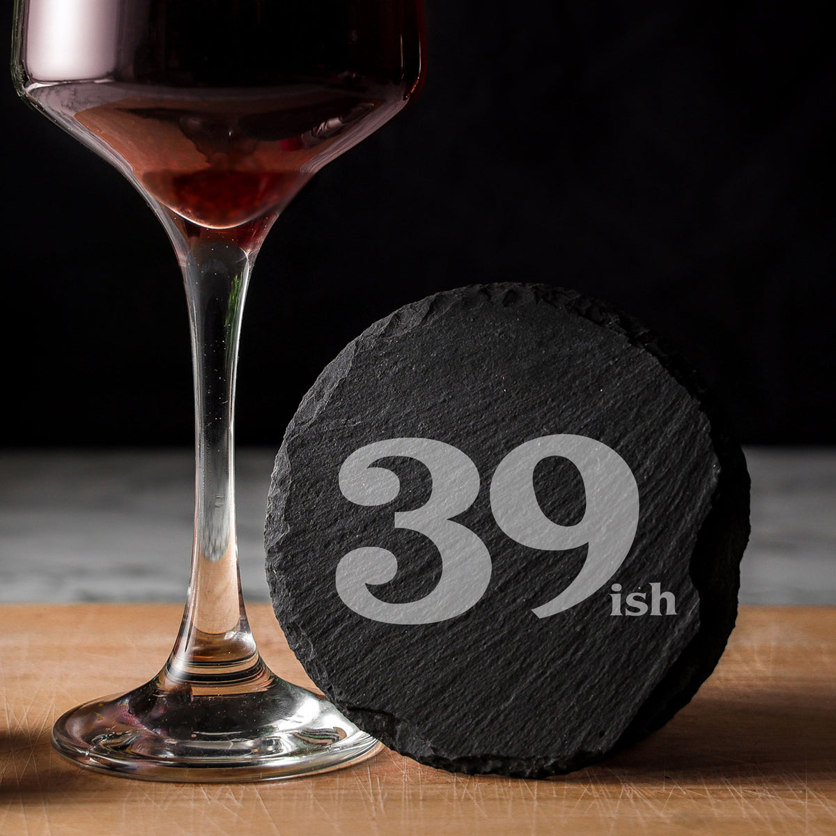 Round Slate Coaster
