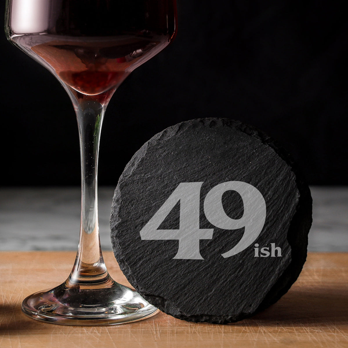 Round Slate Coaster