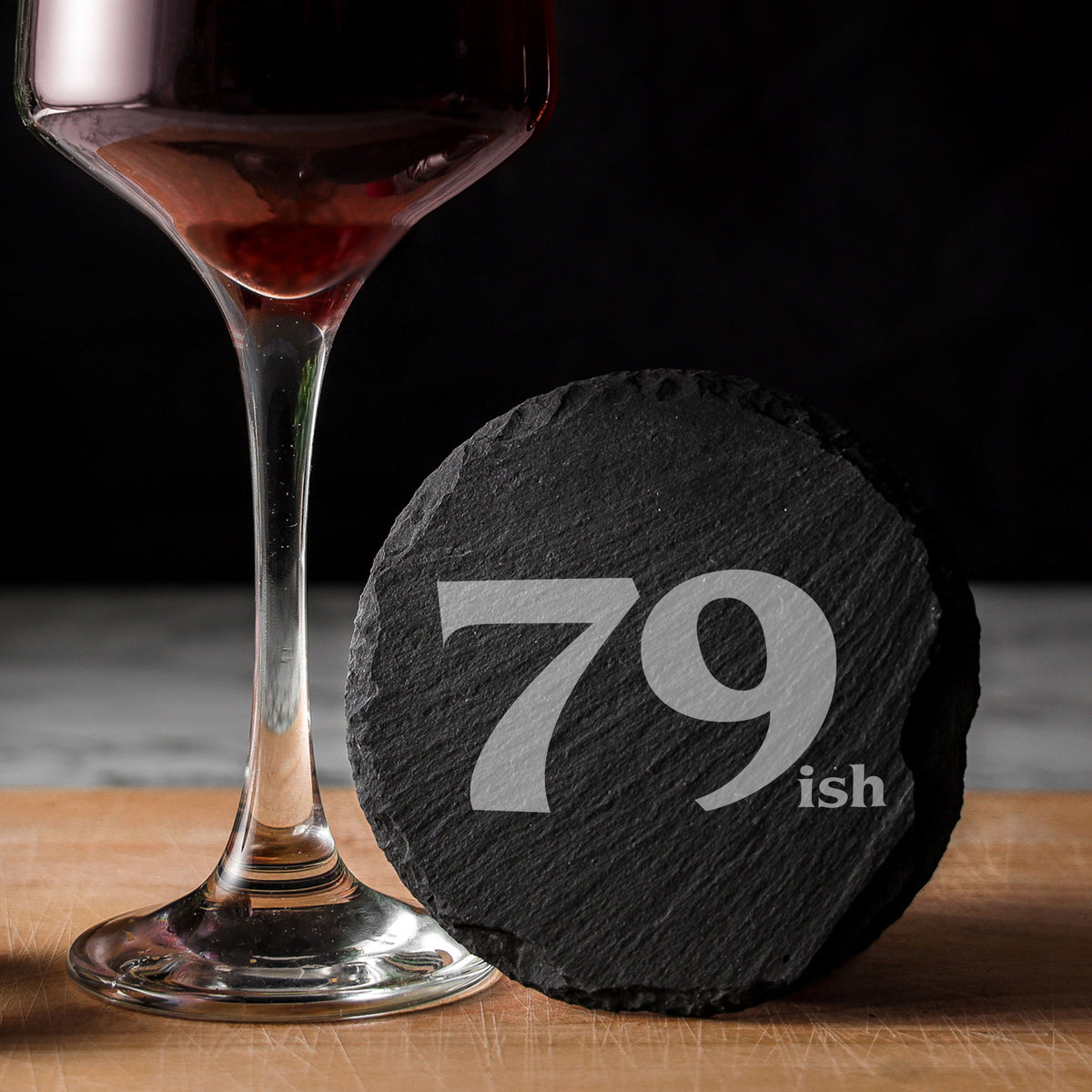 Round Slate Coaster