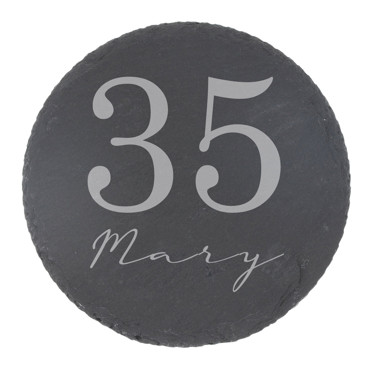 Round Slate Coaster