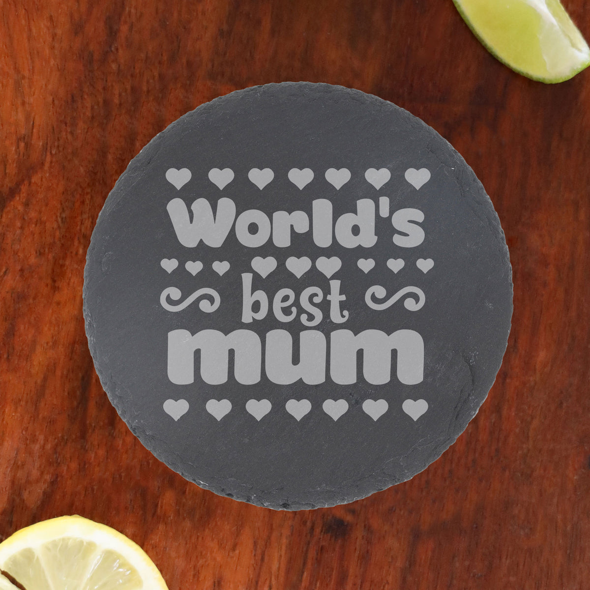 Round Slate Coaster