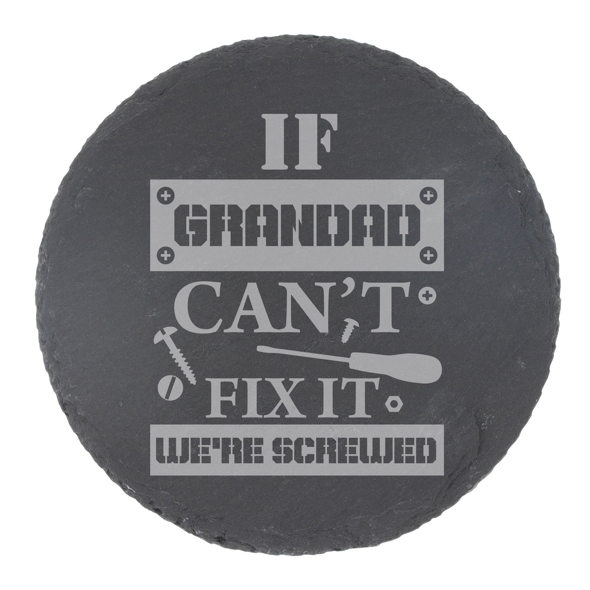 Round Slate Coaster