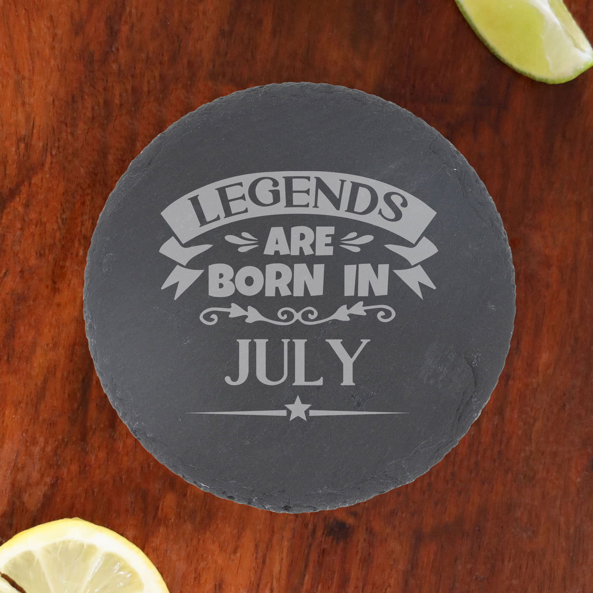 Round Slate Coaster