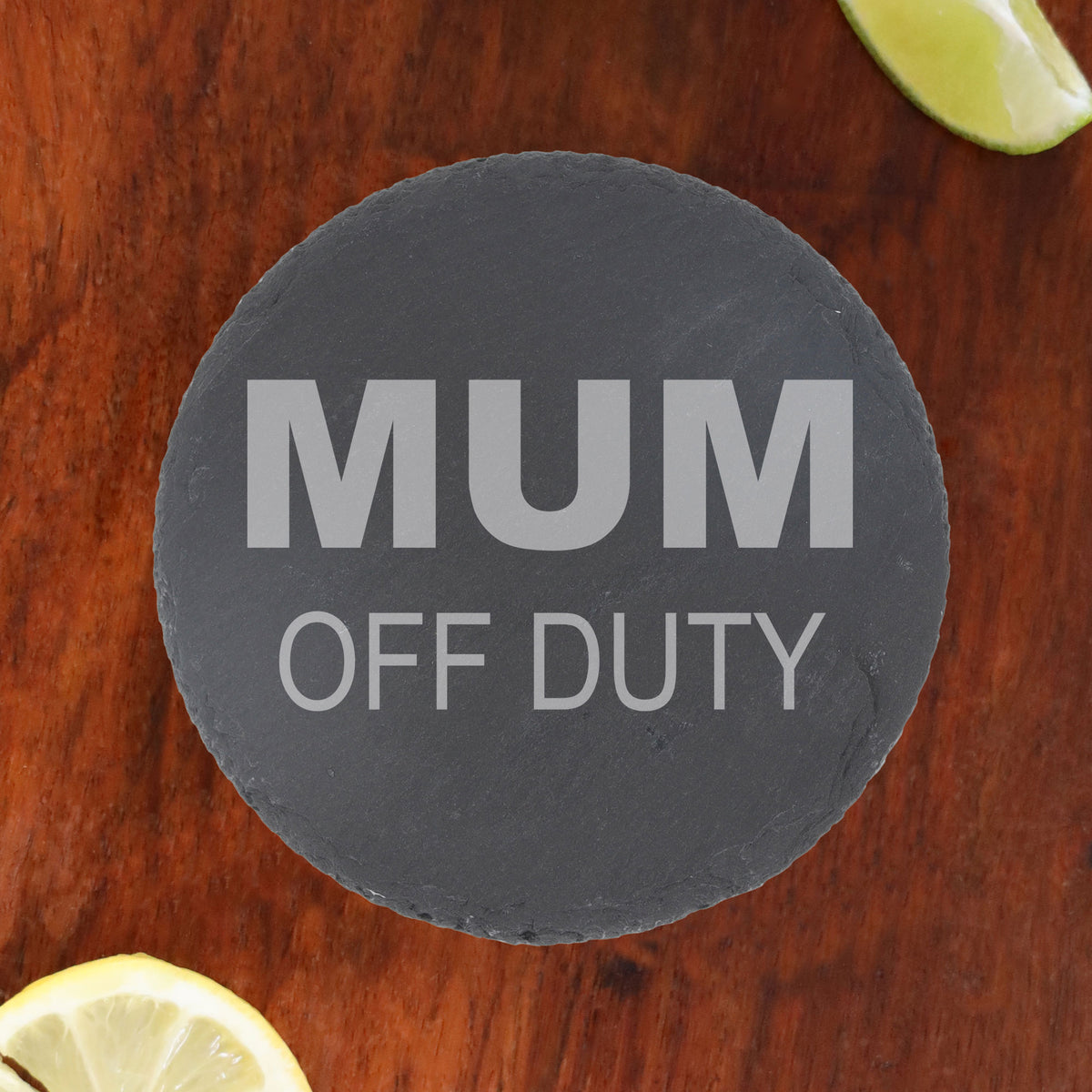Round Slate Coaster