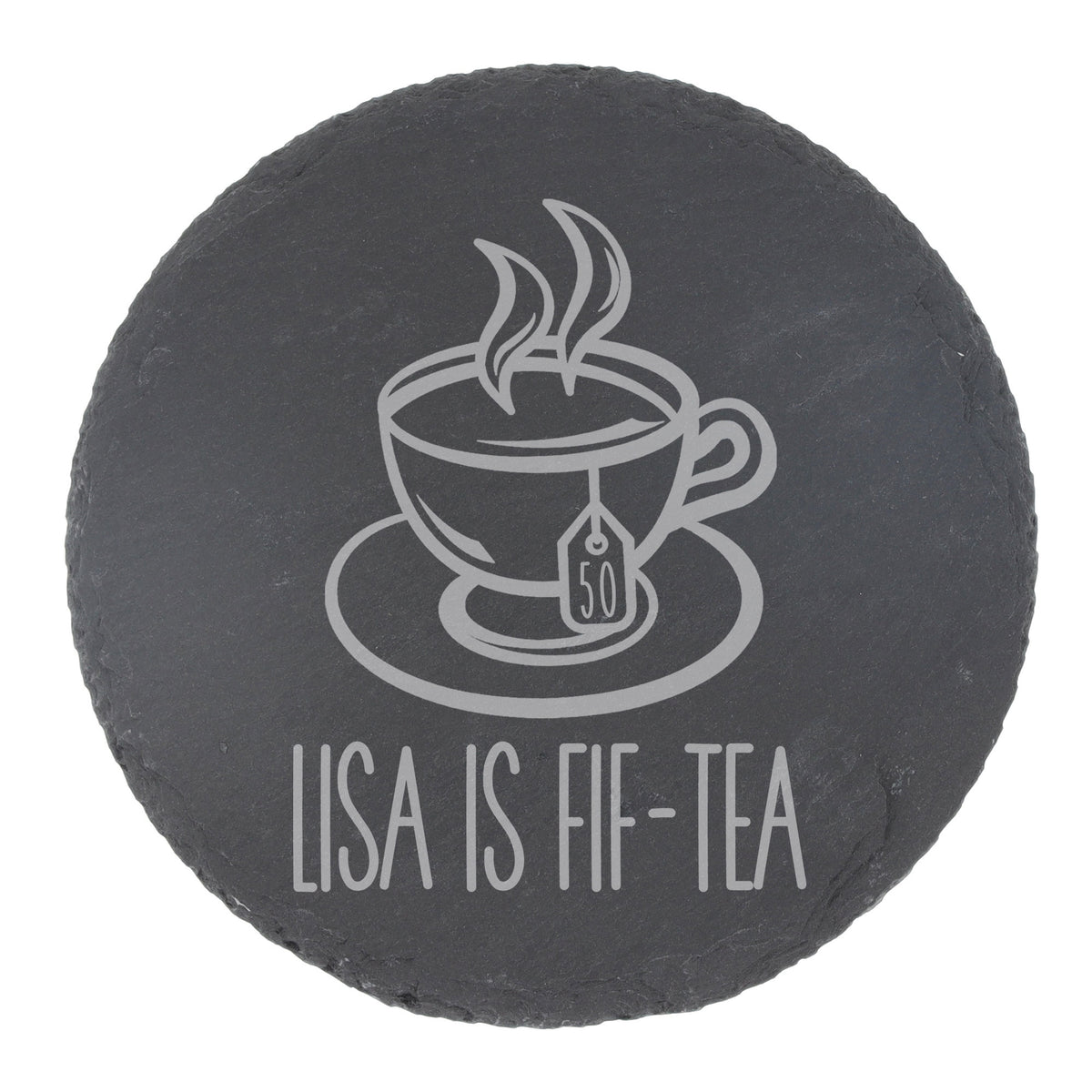 Round Slate Coaster