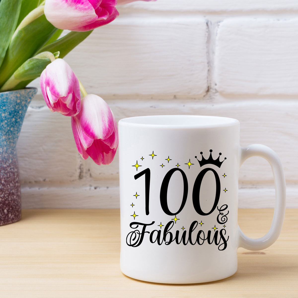 100 and Fabulous 100th Birthday Coffee Mug for Tea or Coffee