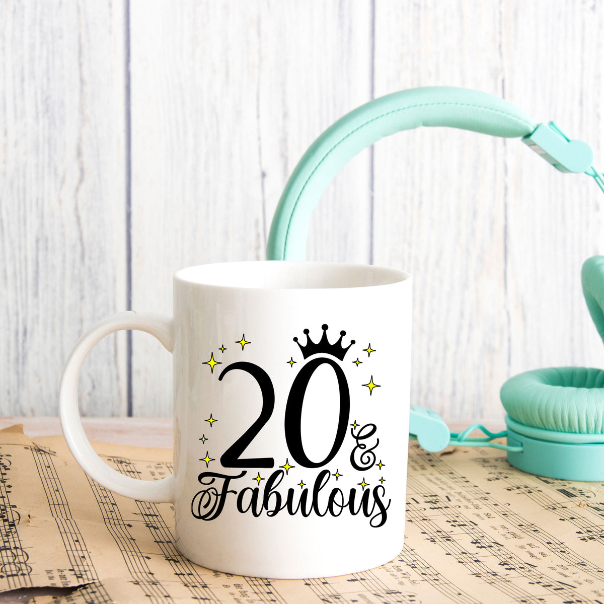 20 and Fabulous 20th Birthday Coffee Mug for Tea or Coffee