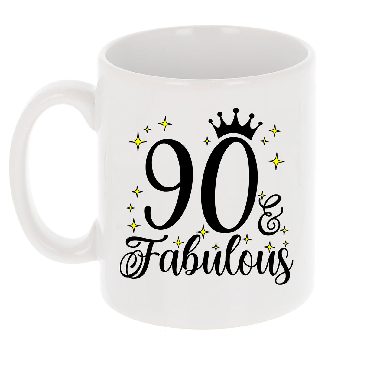 90 and Fabulous 90th Birthday Coffee Mug for Tea or Coffee