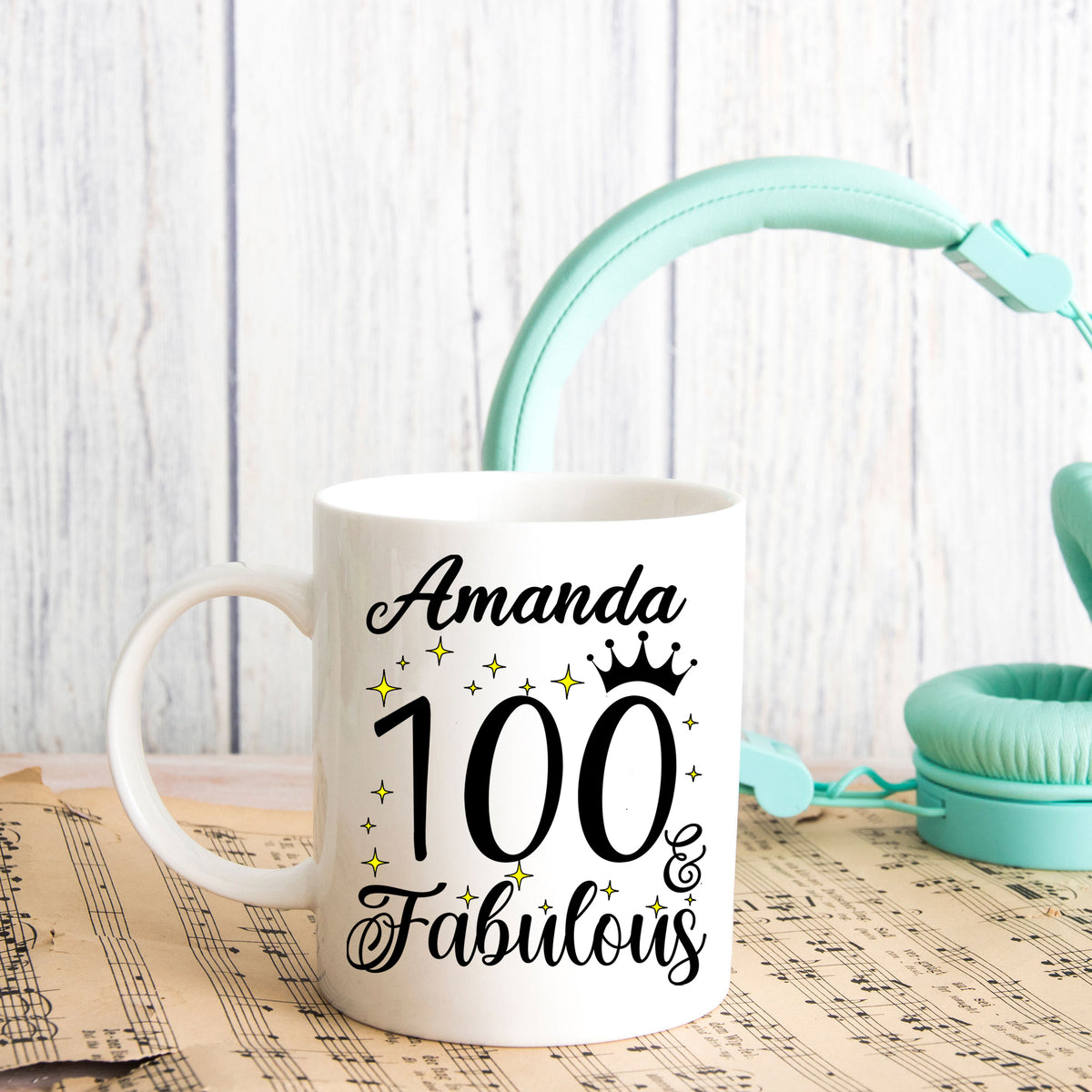 100 and Fabulous 100th Birthday Coffee Mug for Tea or Coffee