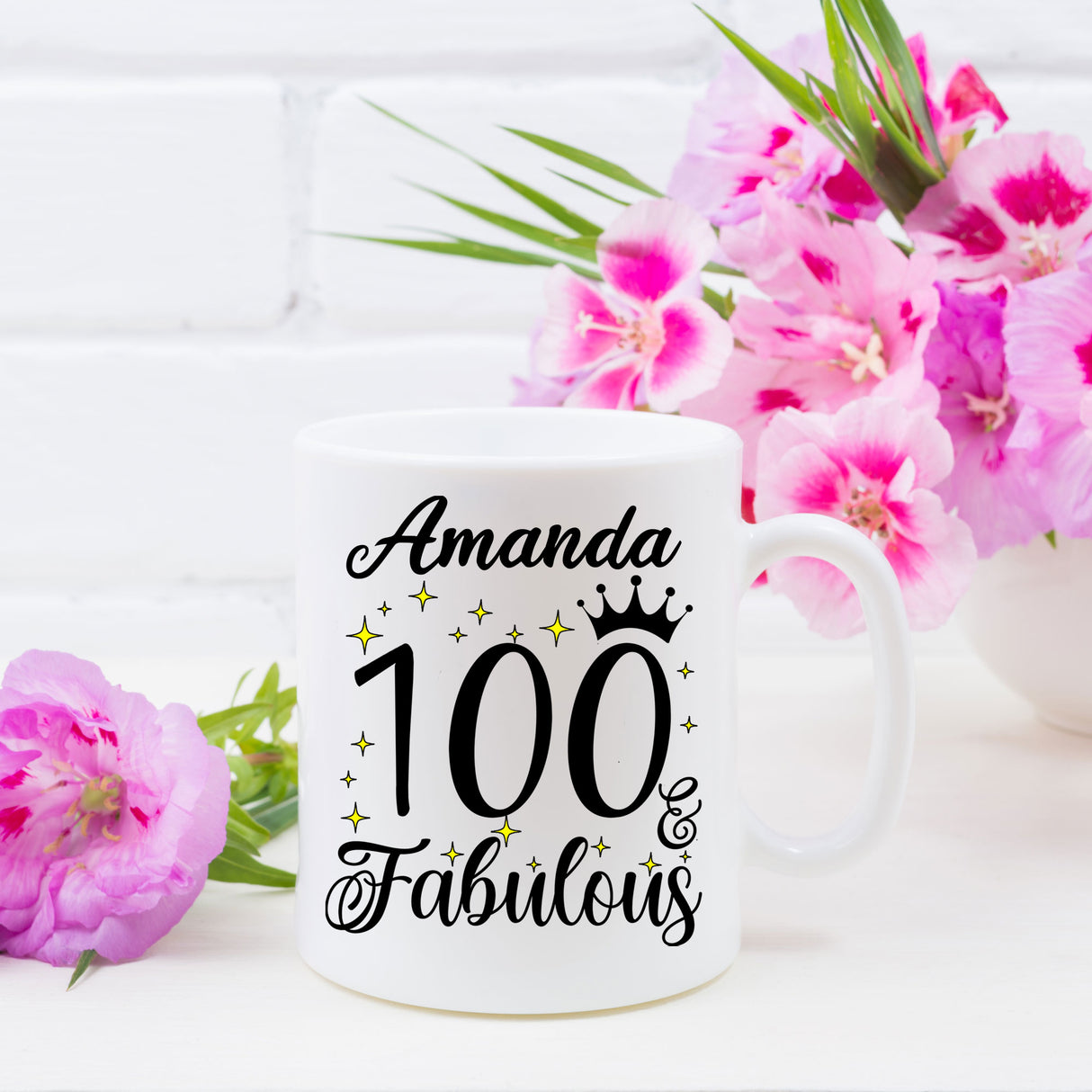 100 and Fabulous 100th Birthday Coffee Mug for Tea or Coffee