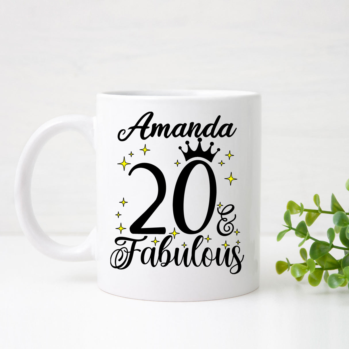 20 and Fabulous 20th Birthday Coffee Mug for Tea or Coffee
