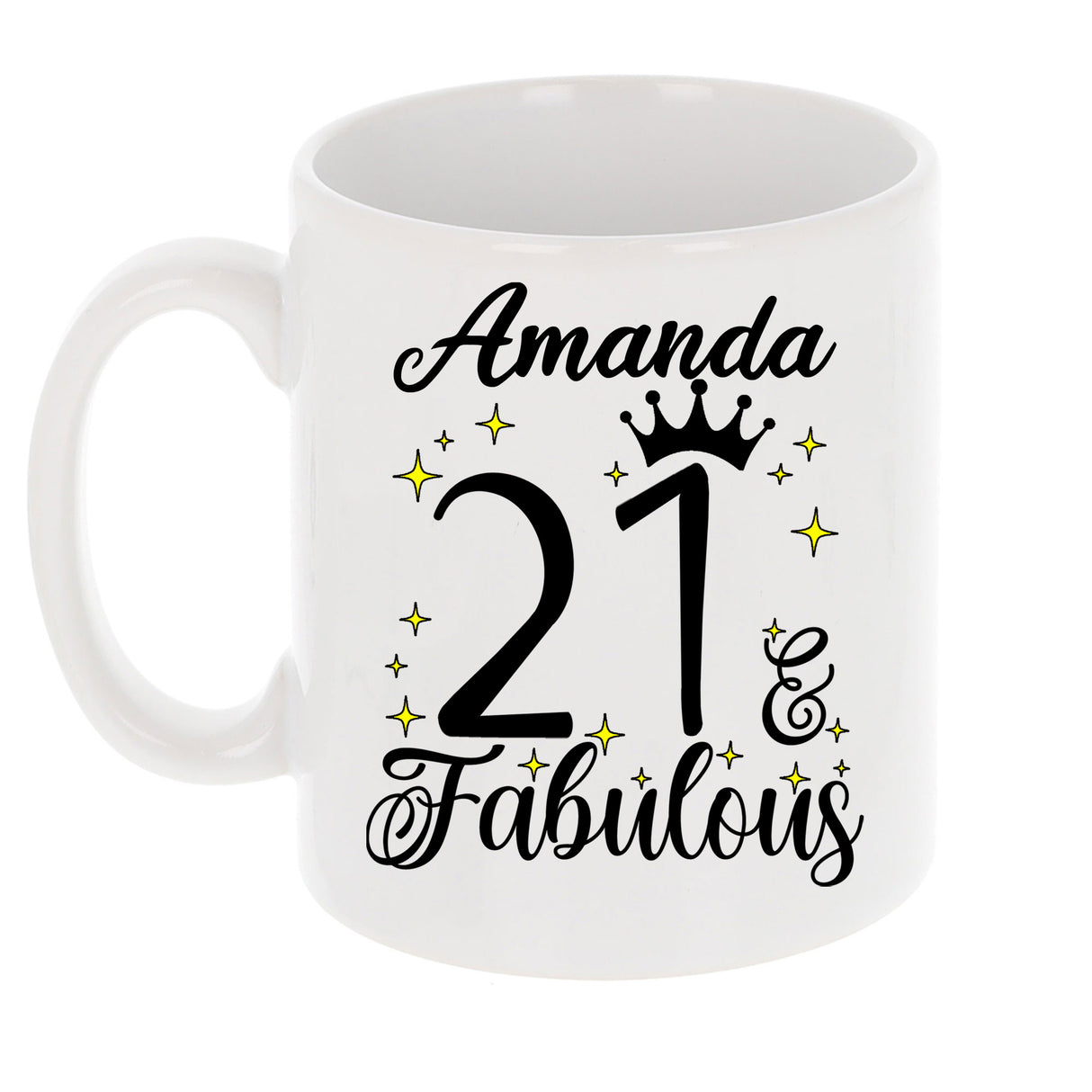 21 and Fabulous 21st Birthday Coffee Mug for Tea or Coffee