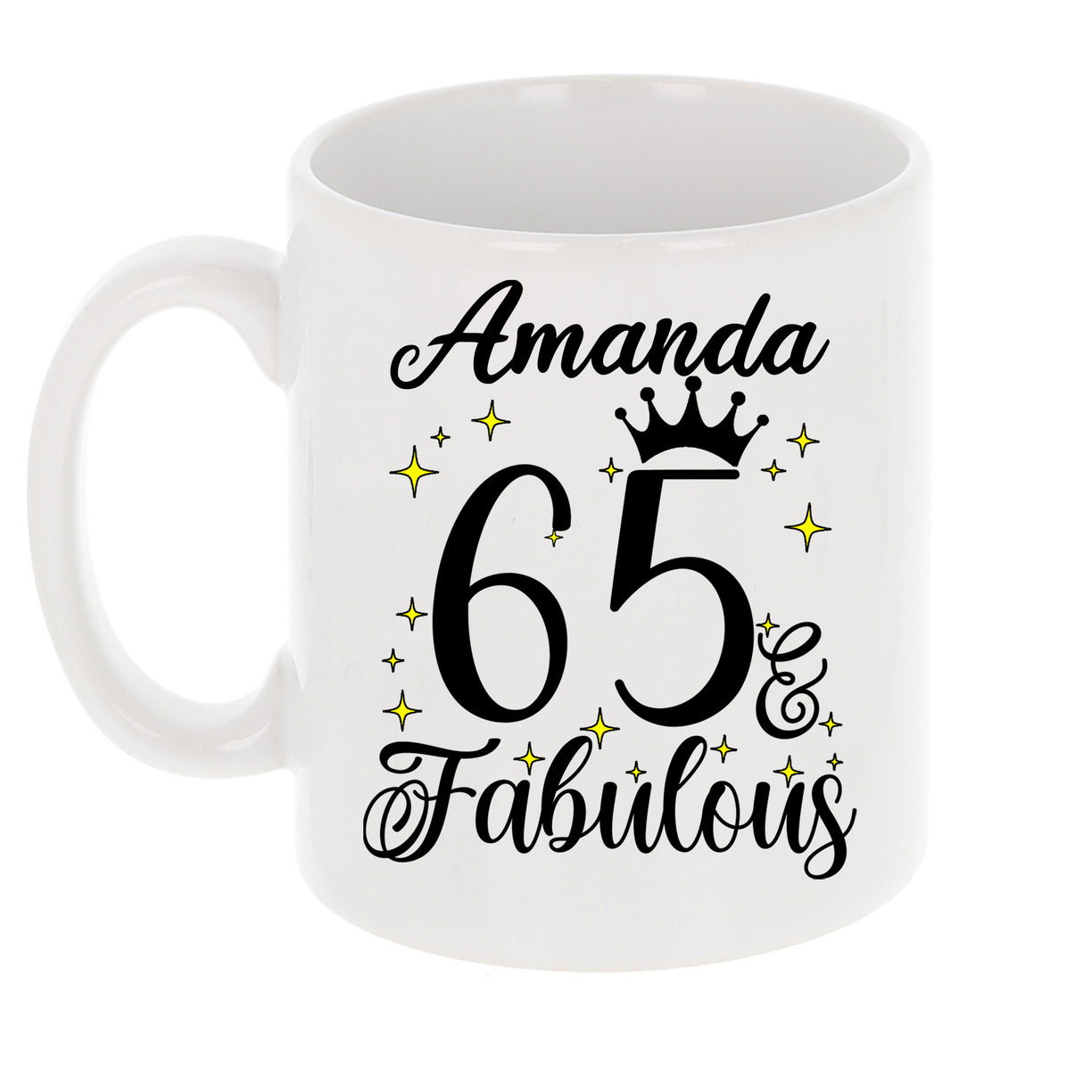 65 and Fabulous 65th Birthday Coffee Mug for Tea or Coffee