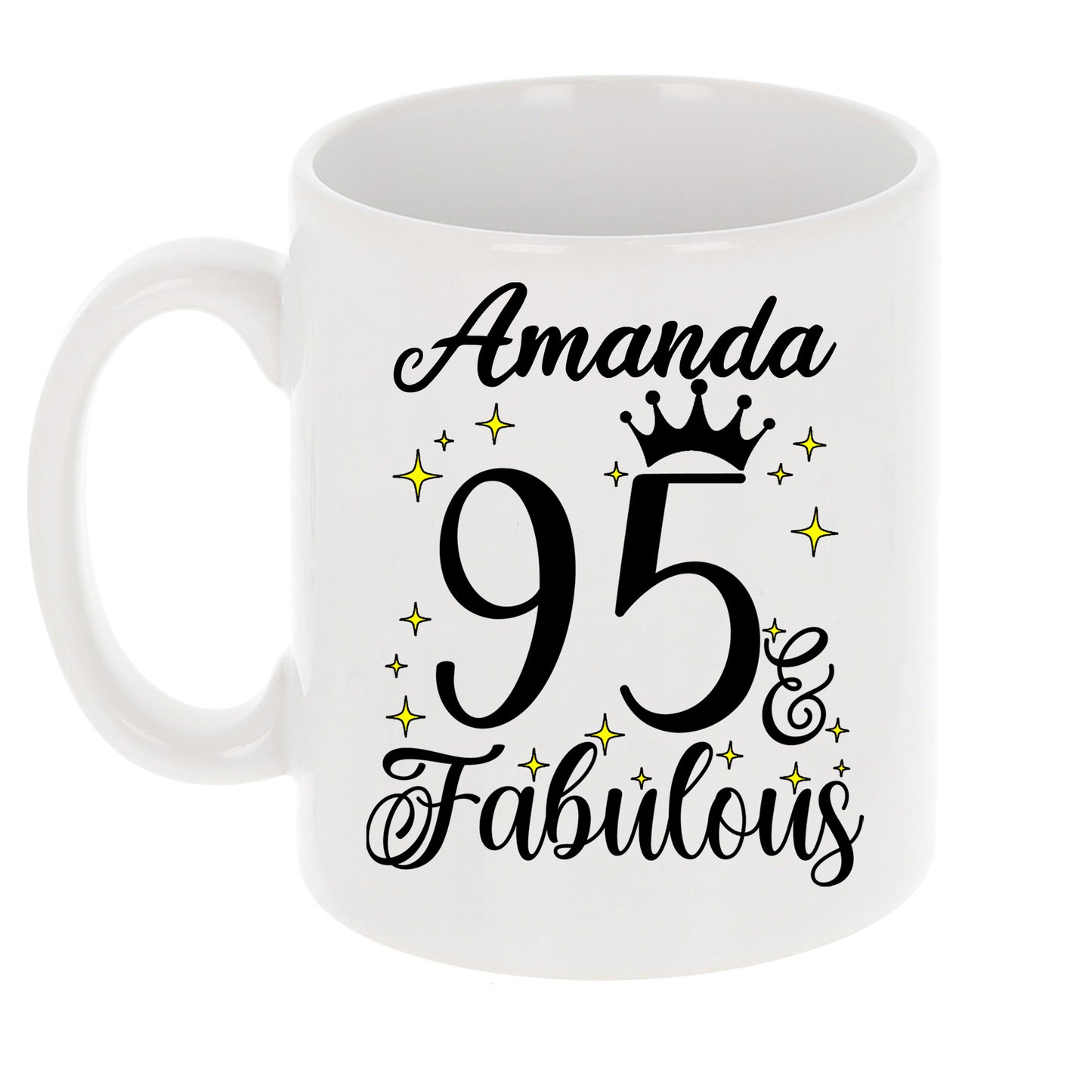 95 and Fabulous 95th Birthday Coffee Mug for Tea or Coffee