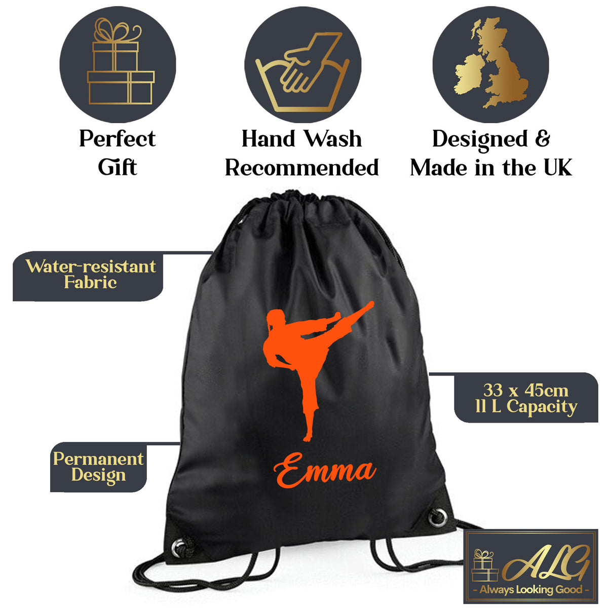 Black Gym Sac