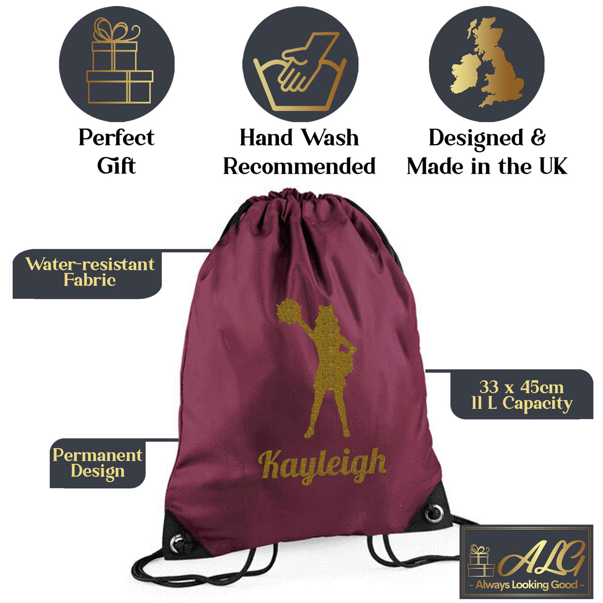 Burgundy Gym Sac
