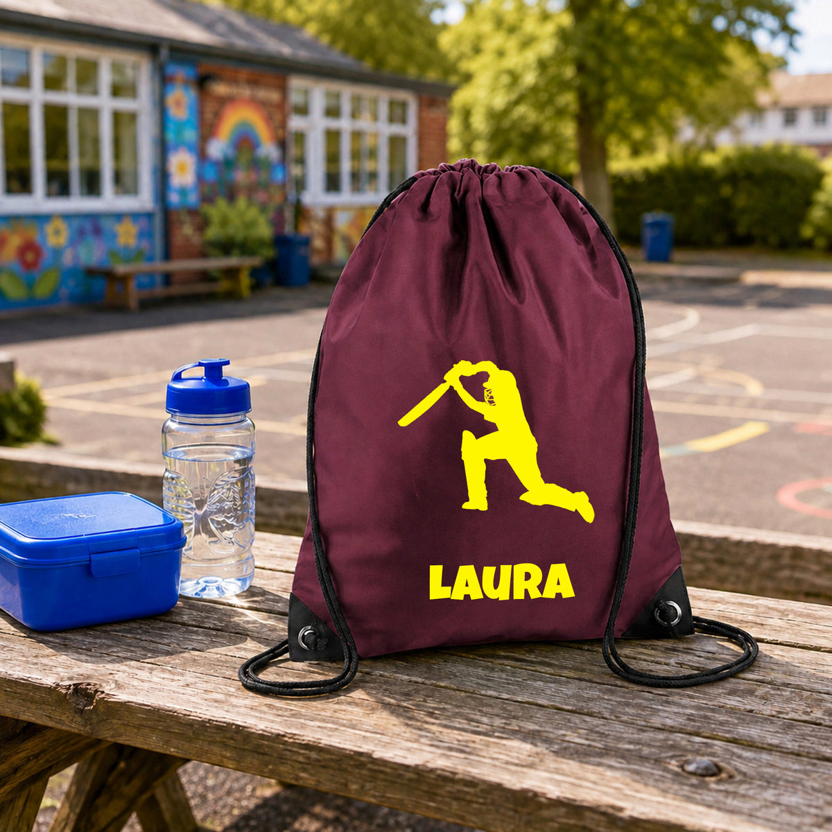 Burgundy Gym Sac