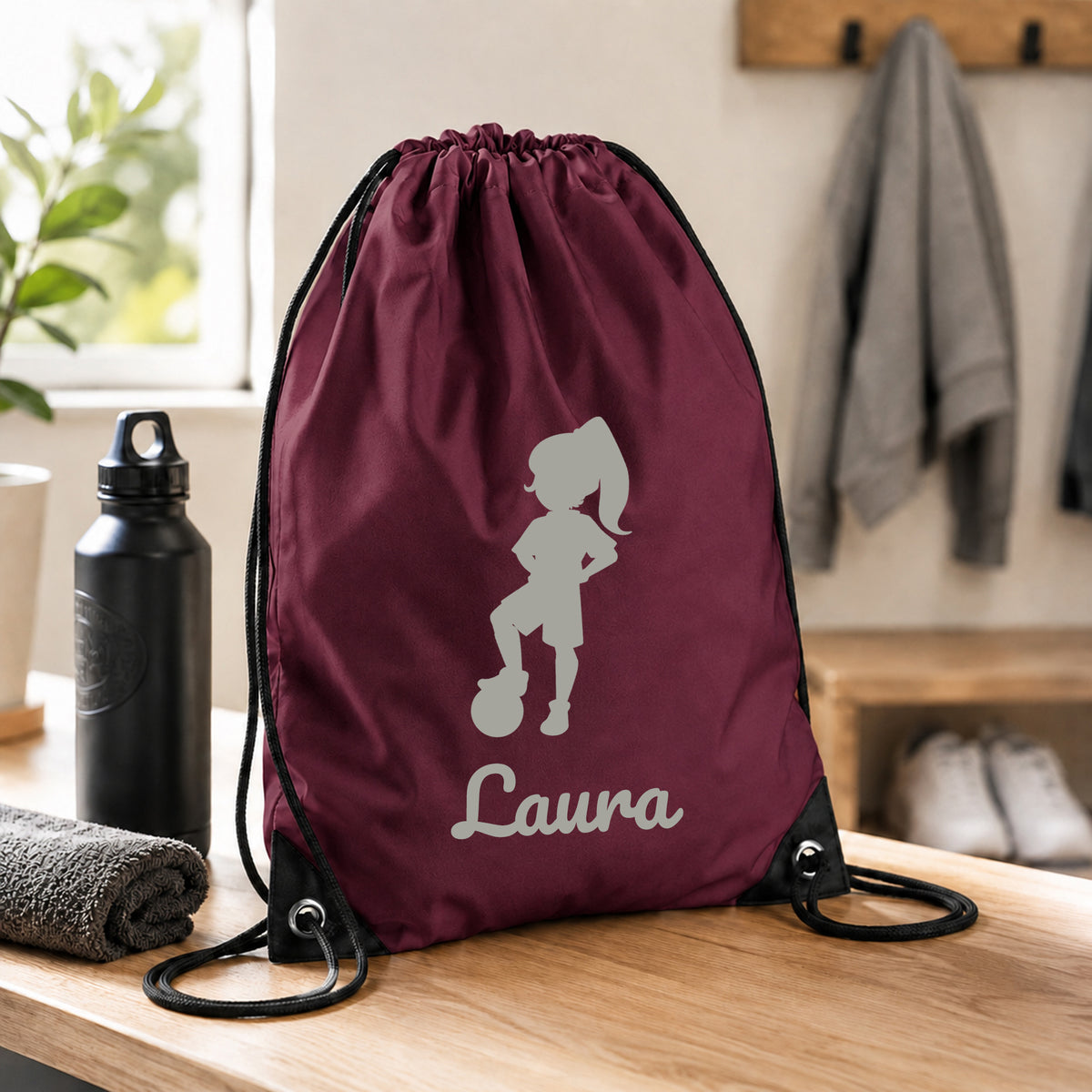 Burgundy Gym Sac