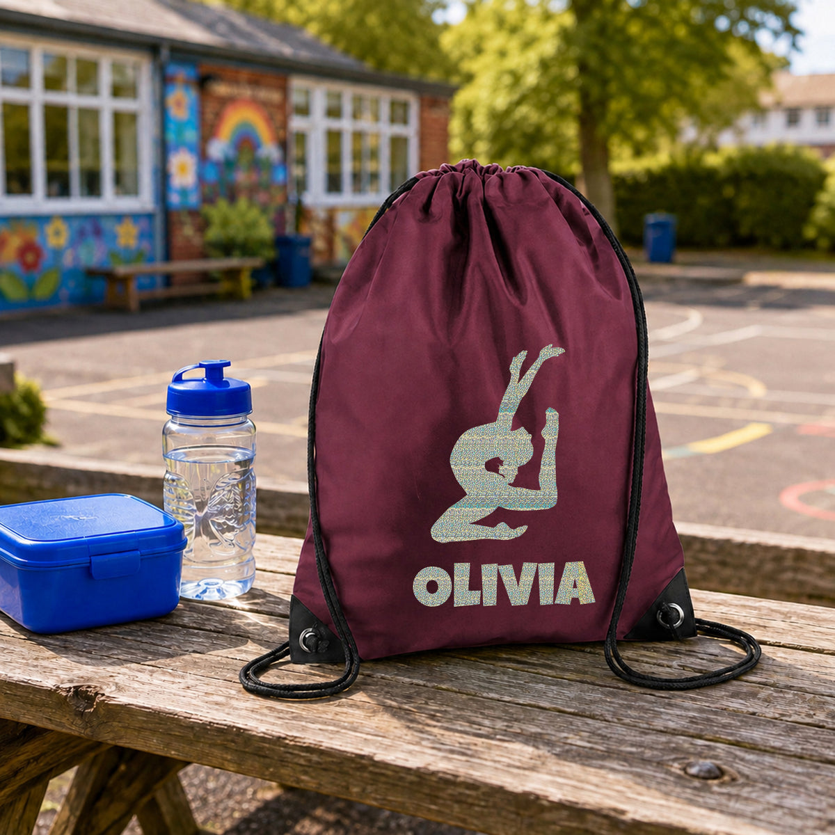 Burgundy Gym Sac