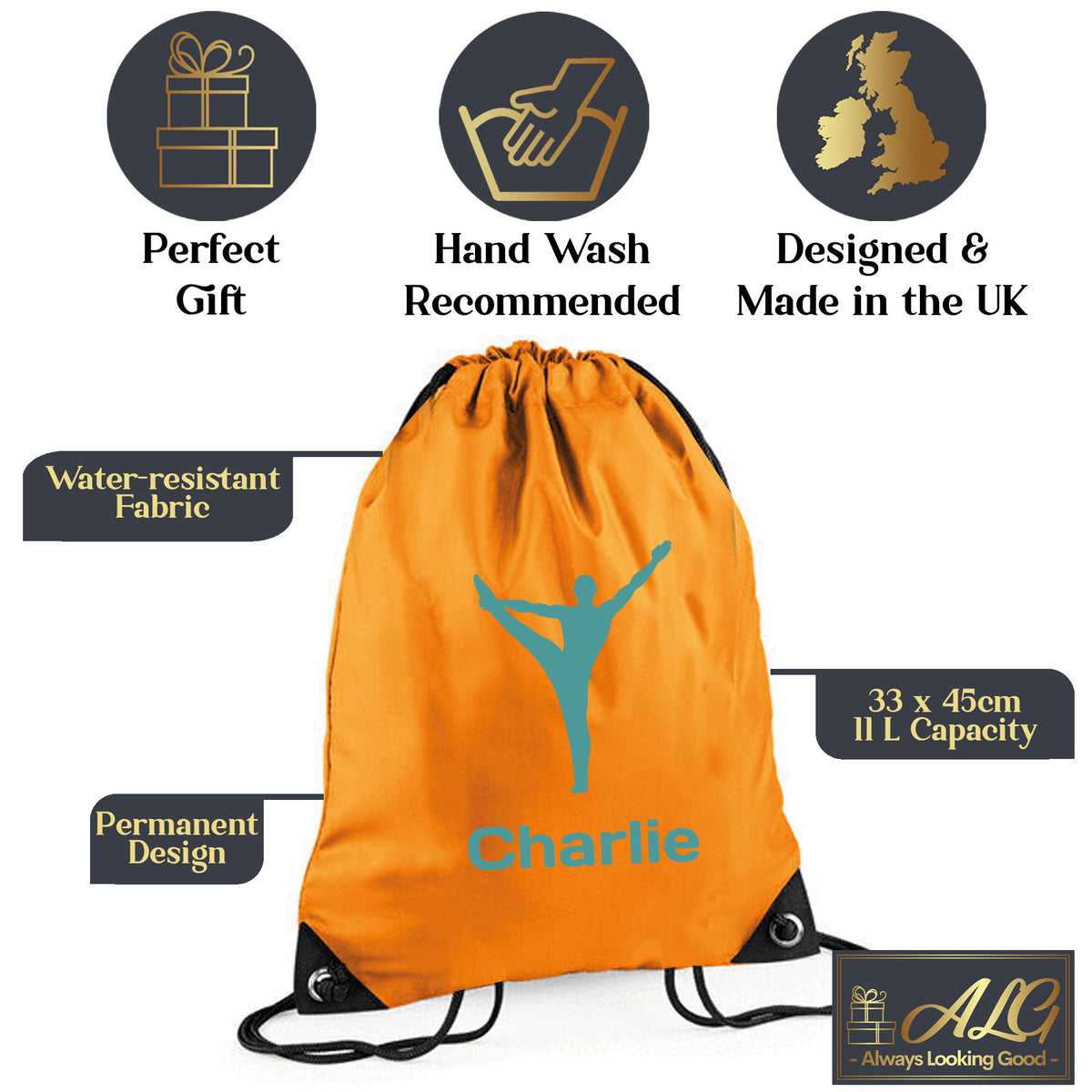 Orange Gym Sac