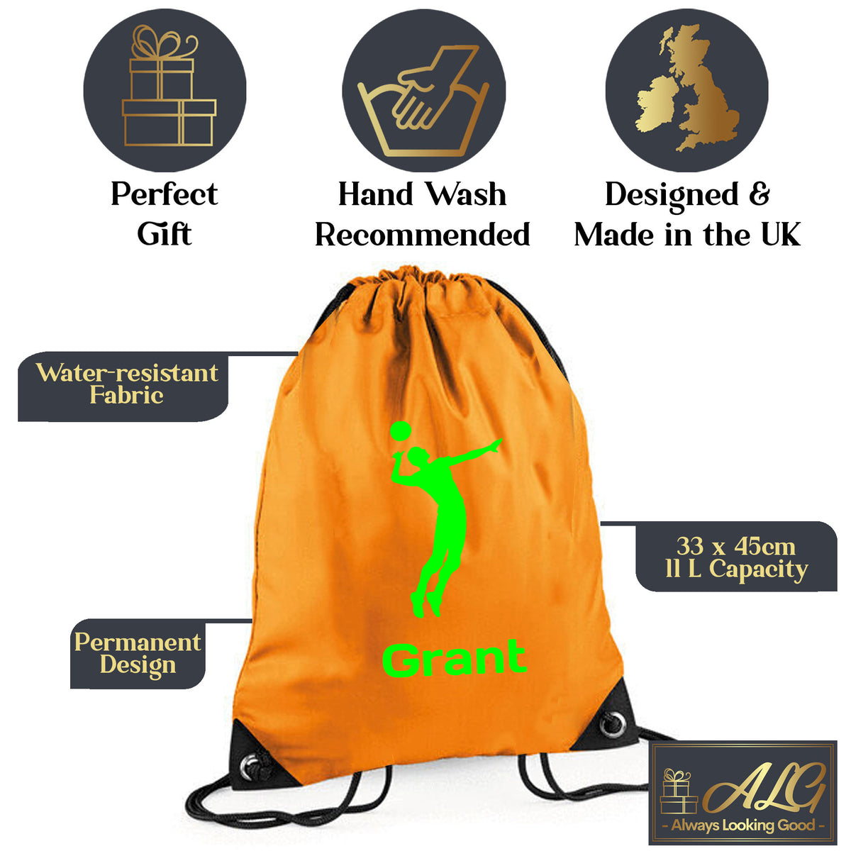 Orange Gym Sac