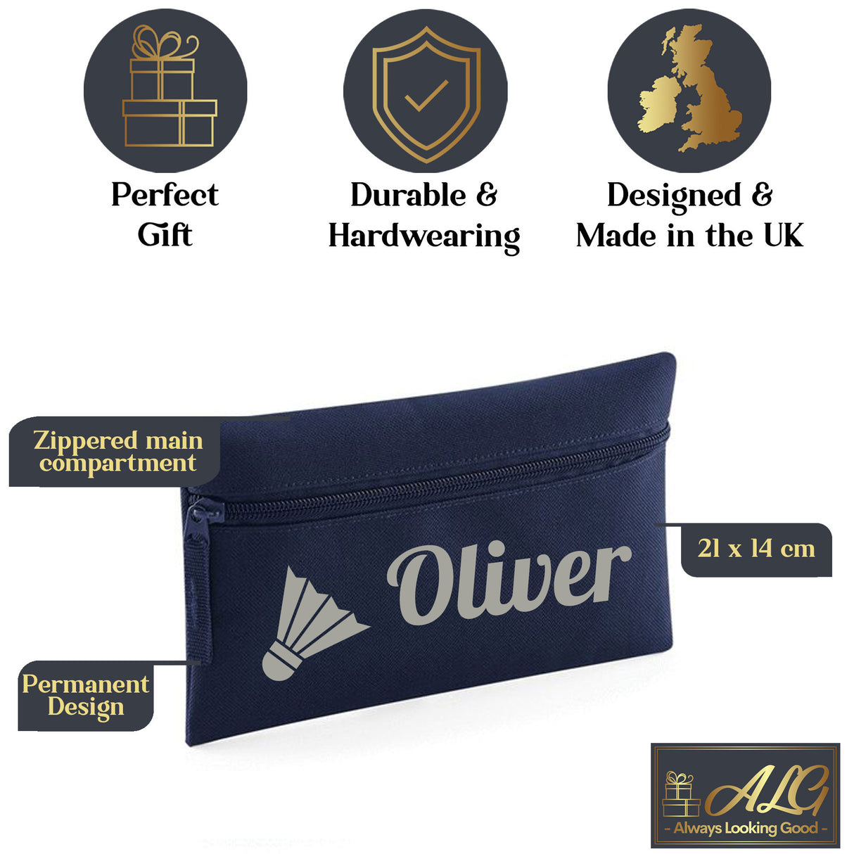 Navy Pencil Case