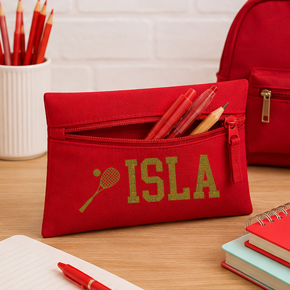 Red Pencil Case