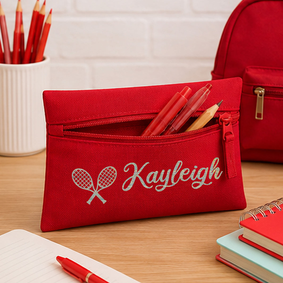 Red Pencil Case