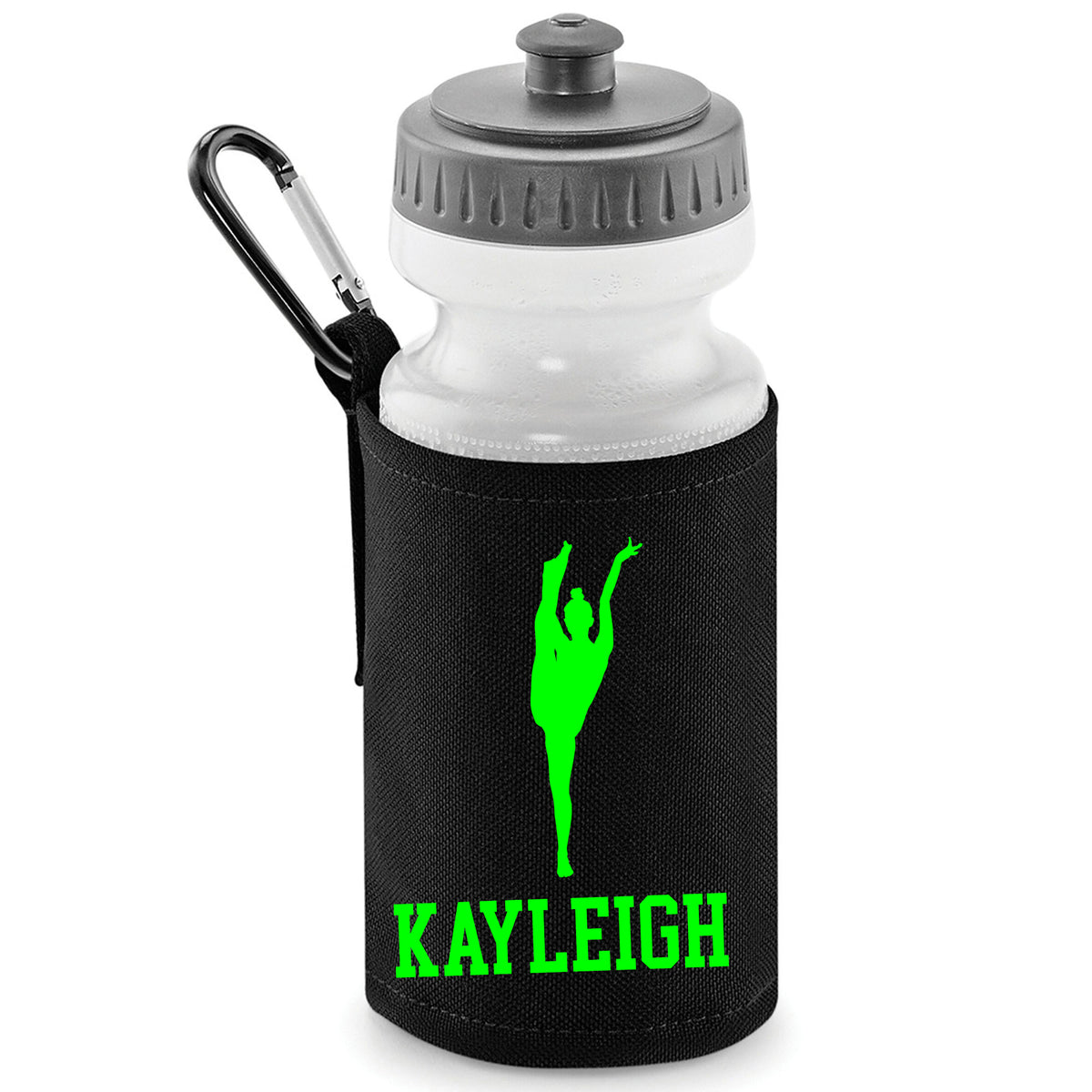 Black Water Bottle & Holder