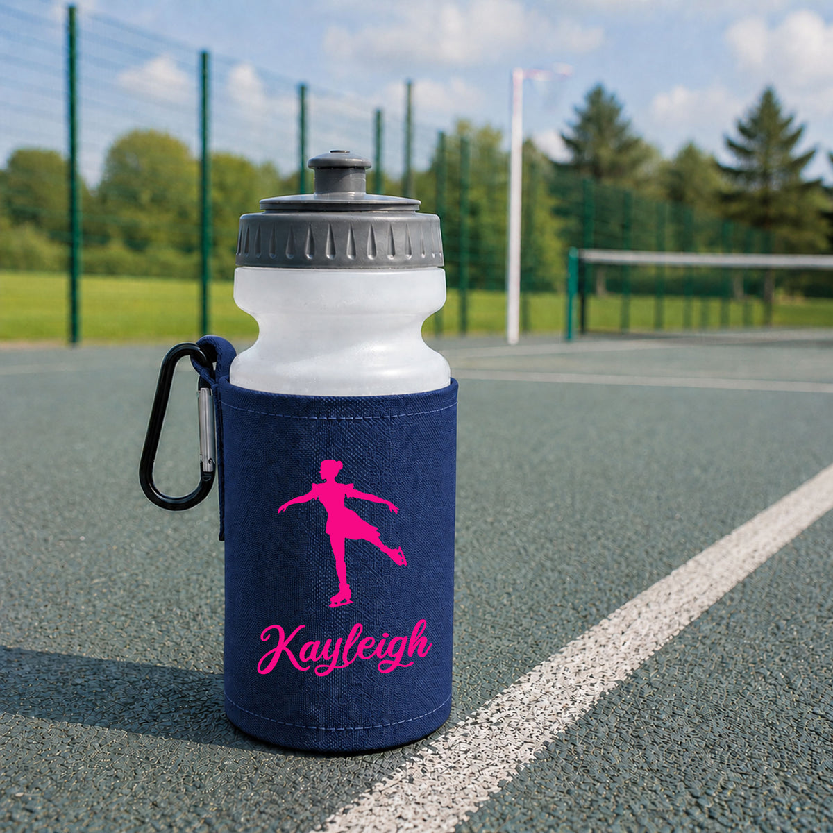 Navy Water Bottle & Holder