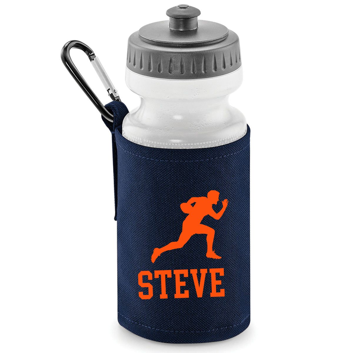 Navy Water Bottle & Holder