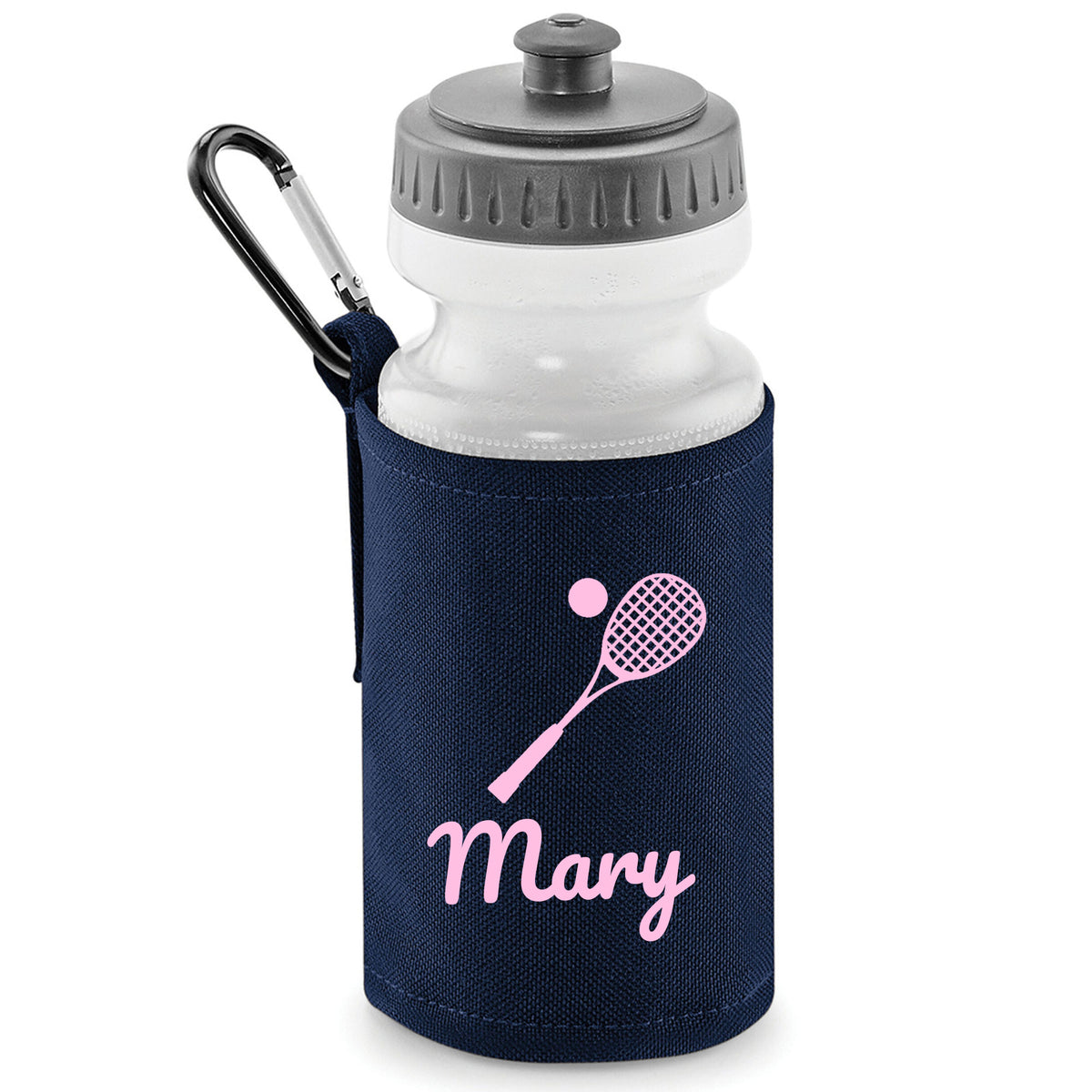 Navy Water Bottle & Holder