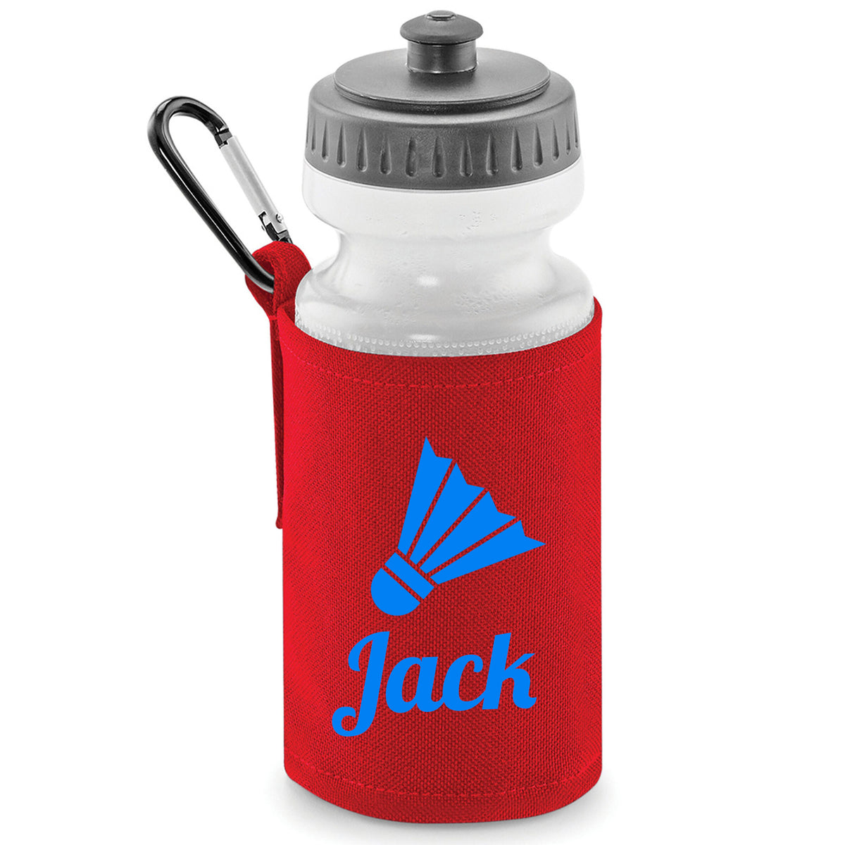 Red Water Bottle & Holder