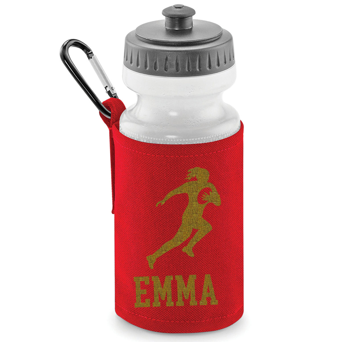 Red Water Bottle & Holder