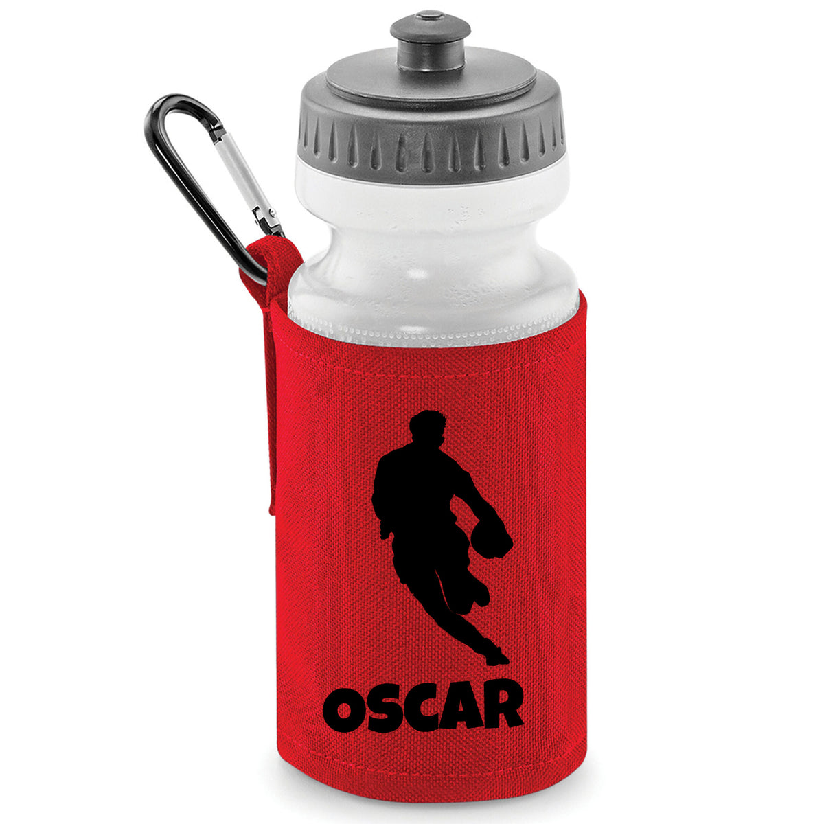 Red Water Bottle & Holder