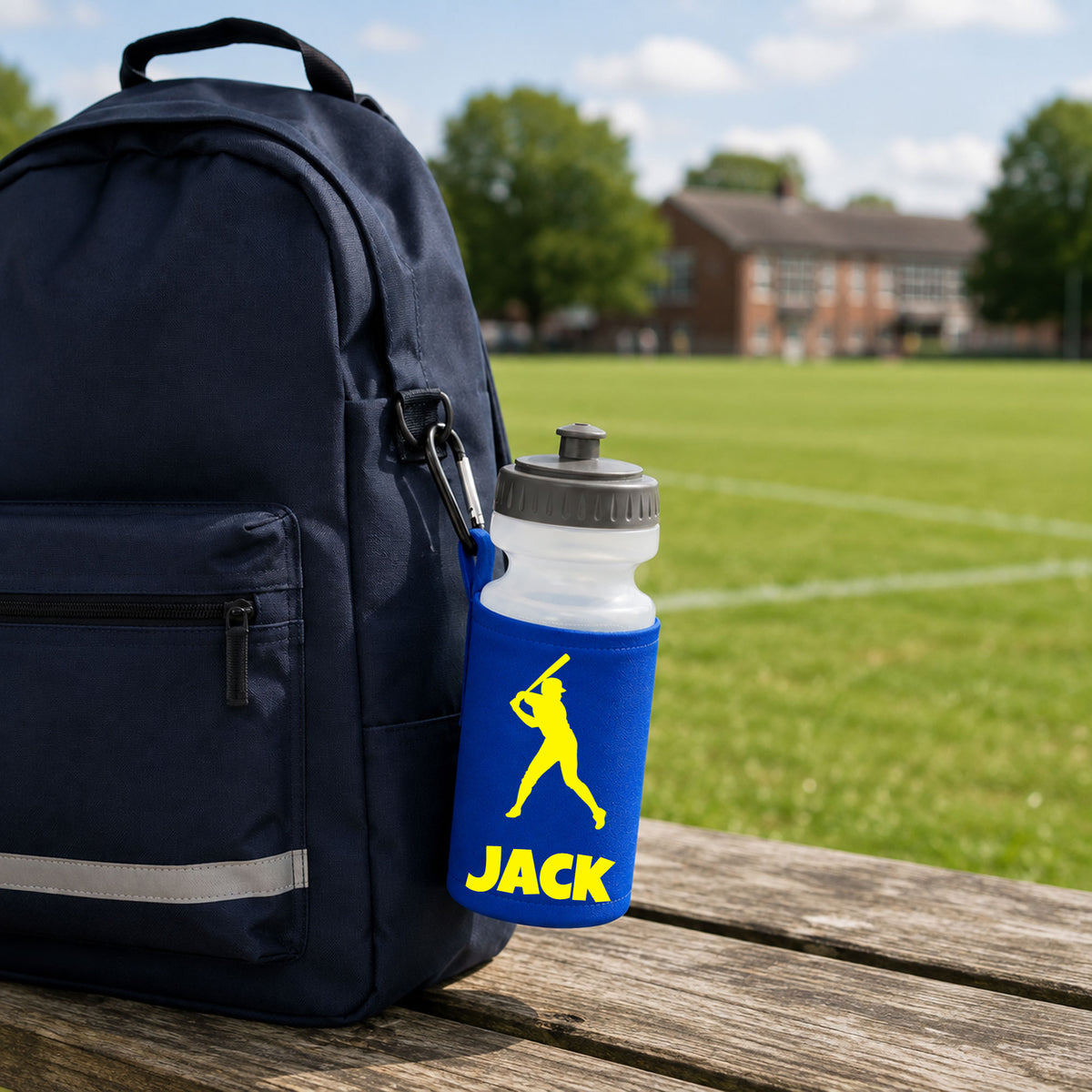 Royal Blue Water Bottle & Holder