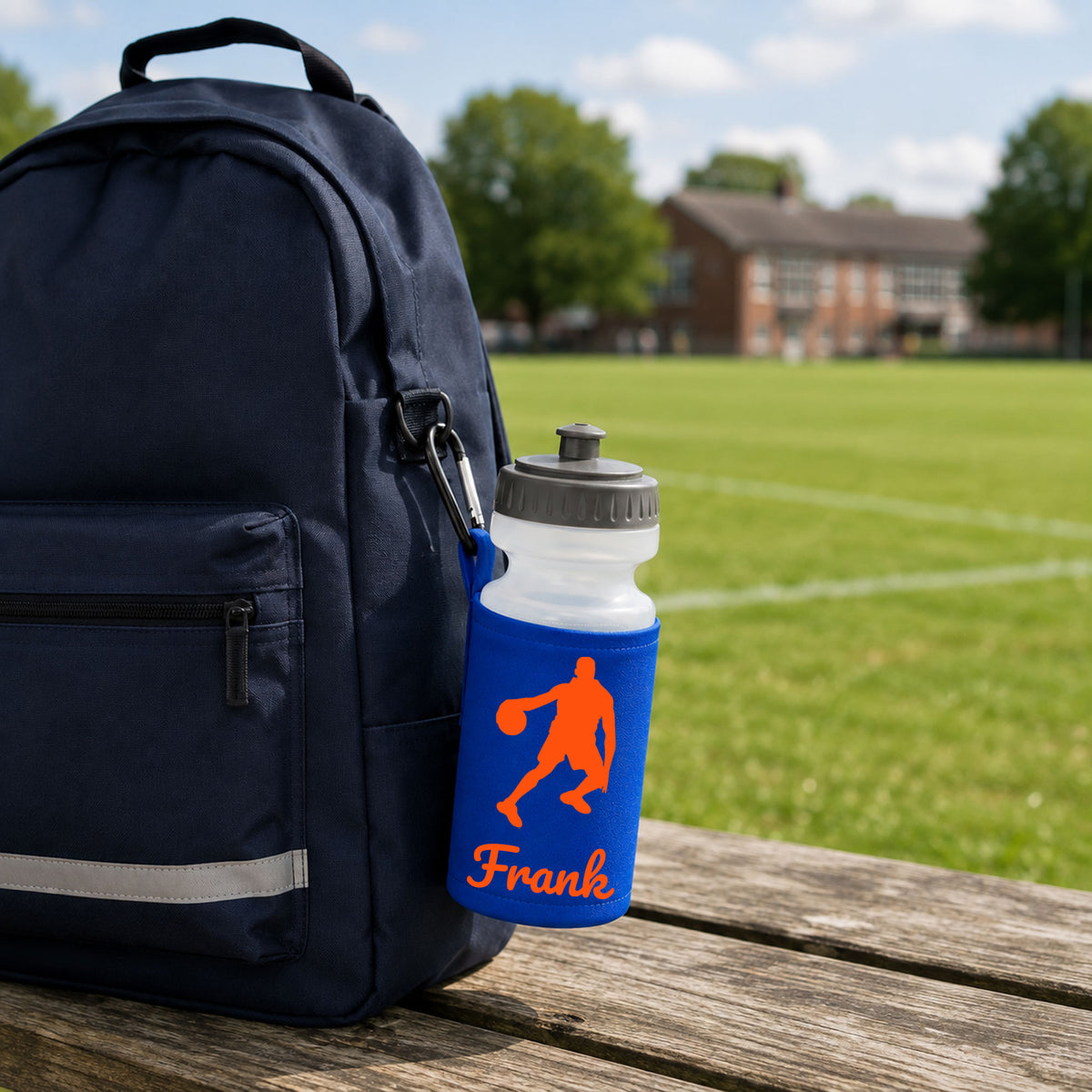 Royal Blue Water Bottle & Holder