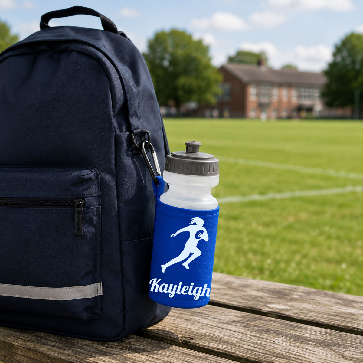 Royal Blue Water Bottle & Holder