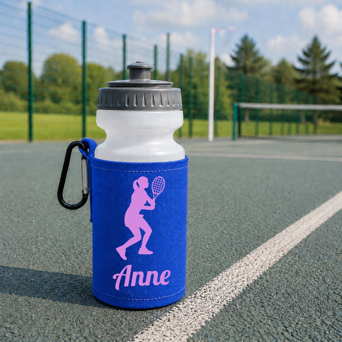 Royal Blue Water Bottle & Holder