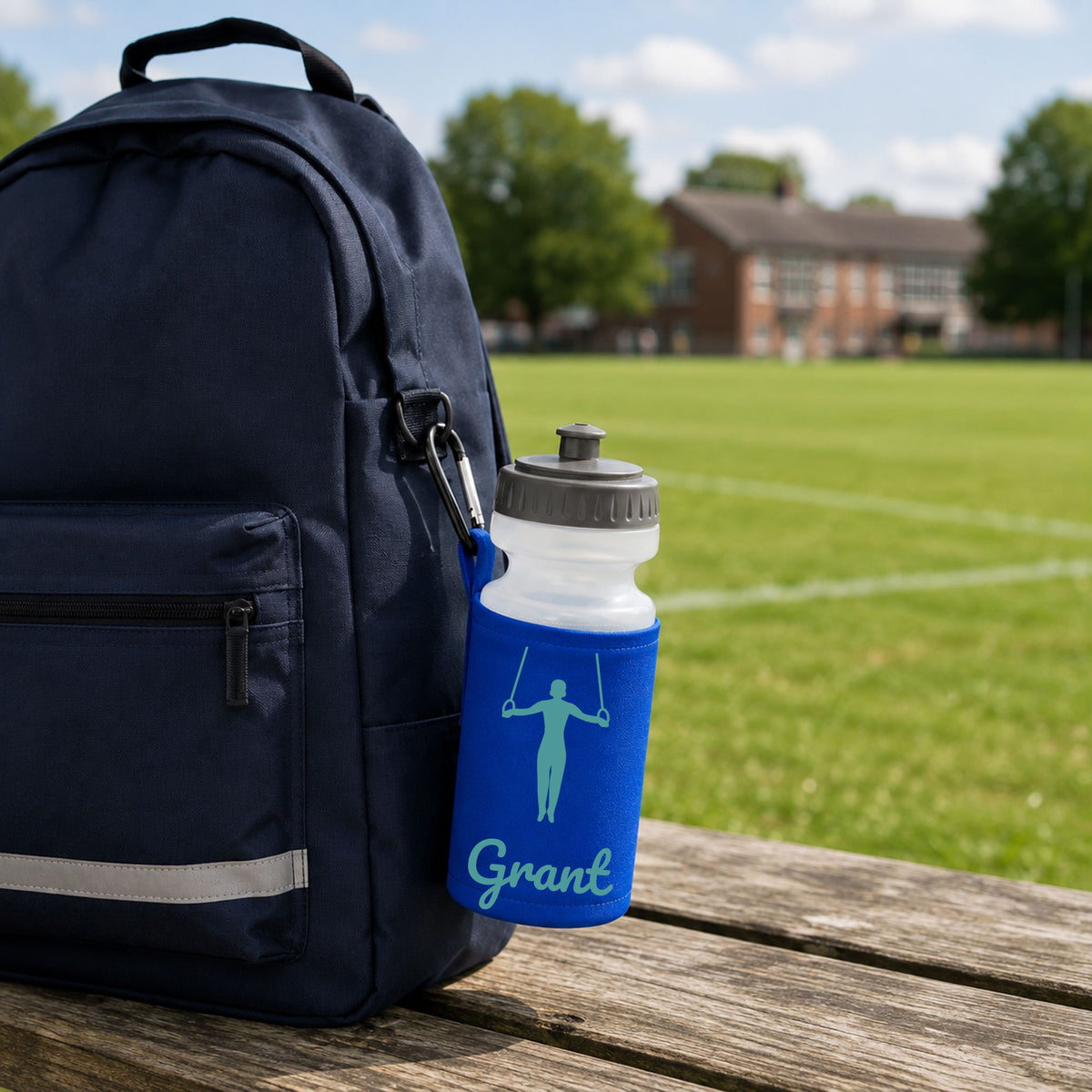 Royal Blue Water Bottle & Holder