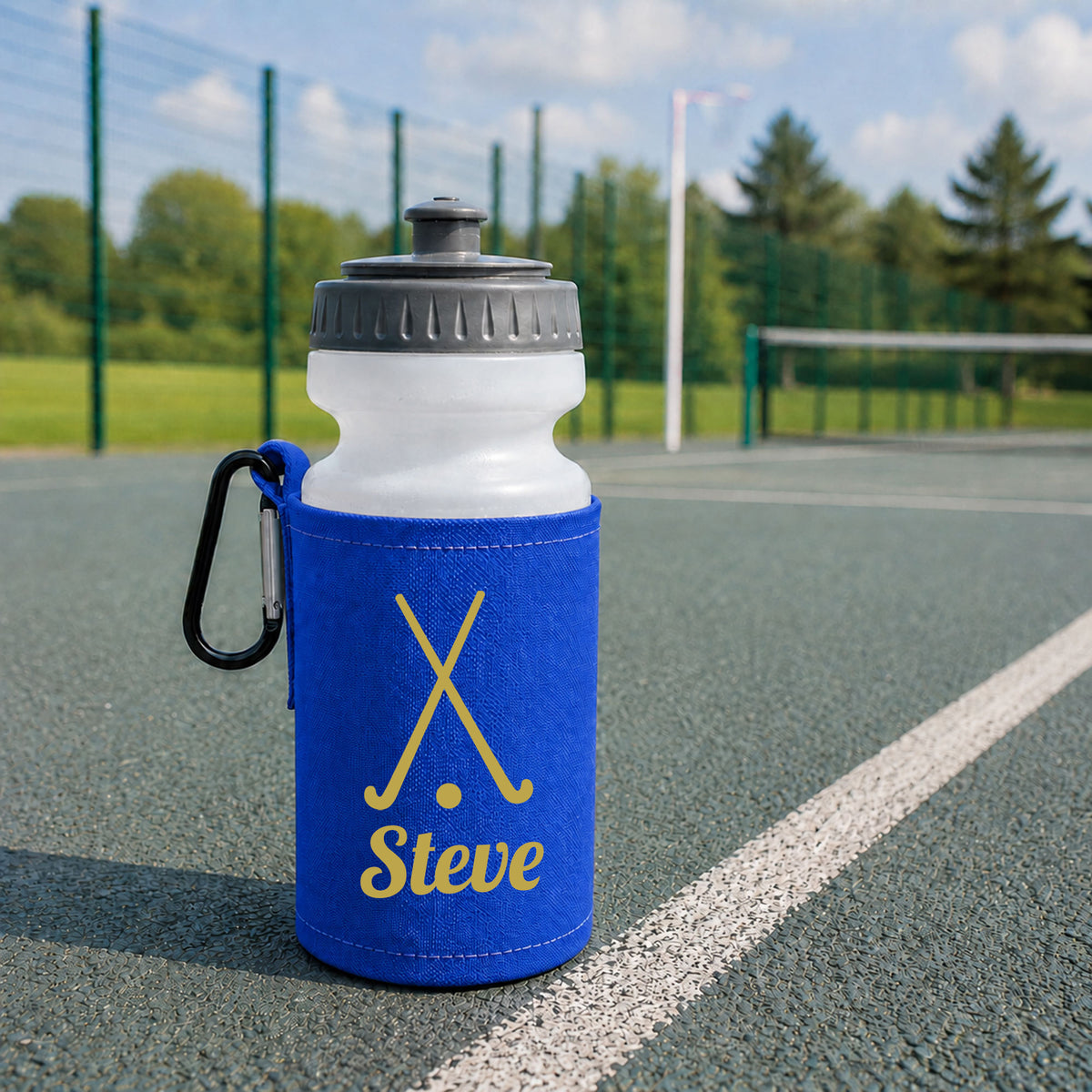 Royal Blue Water Bottle & Holder