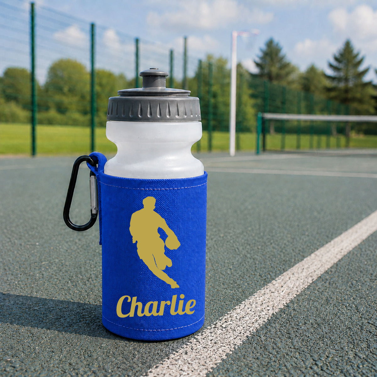 Royal Blue Water Bottle & Holder