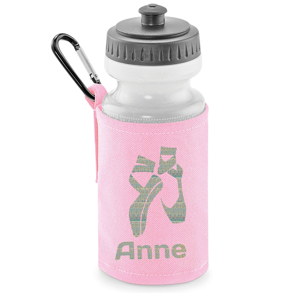 Baby Pink Water Bottle & Holder