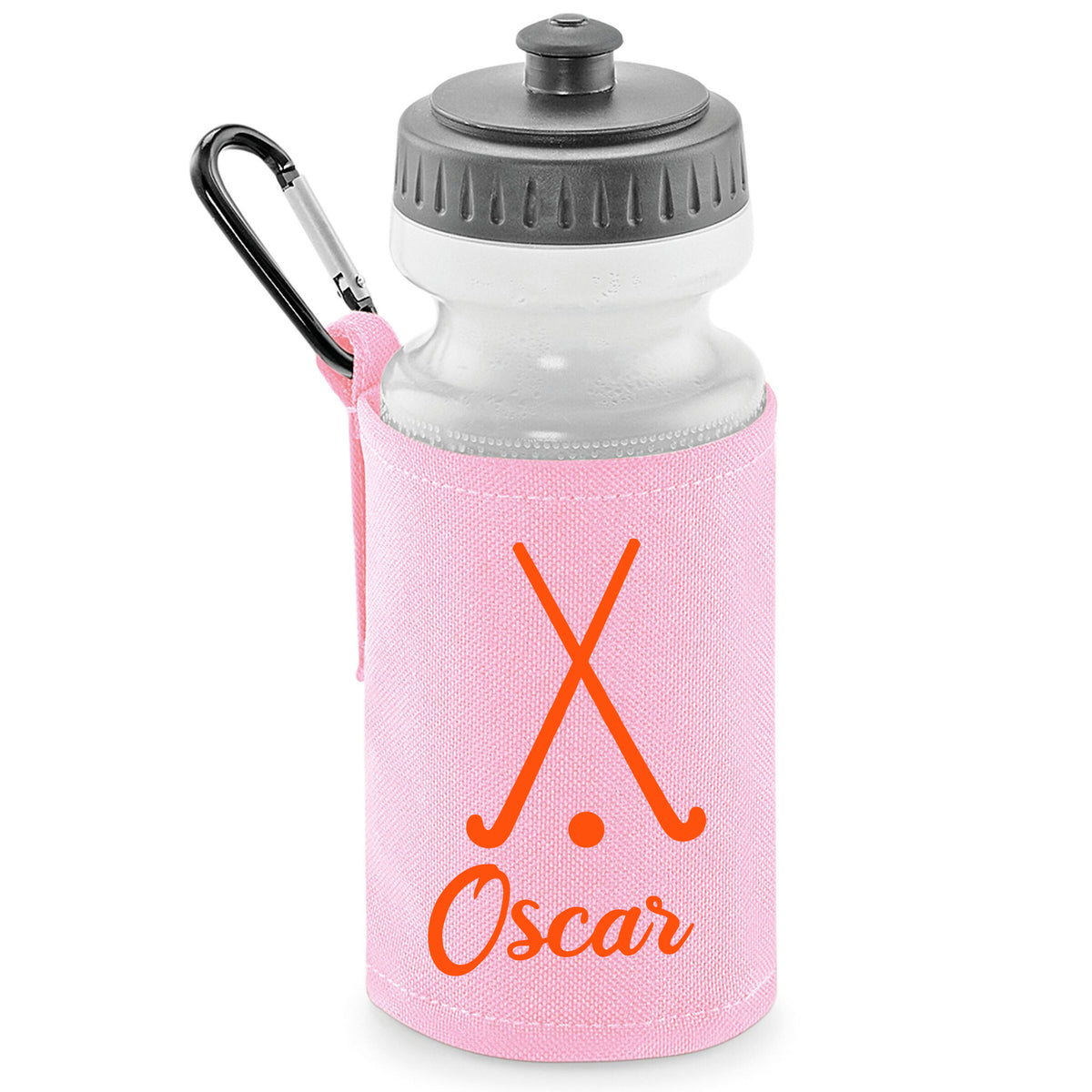 Baby Pink Water Bottle & Holder