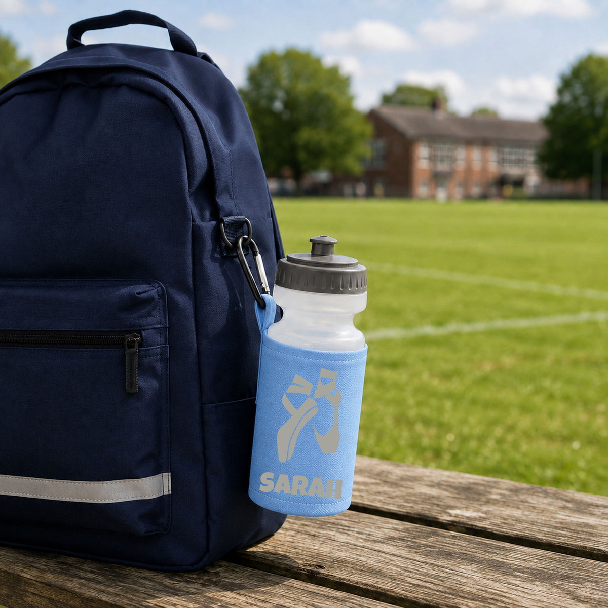 Sky Blue Water Bottle & Holder