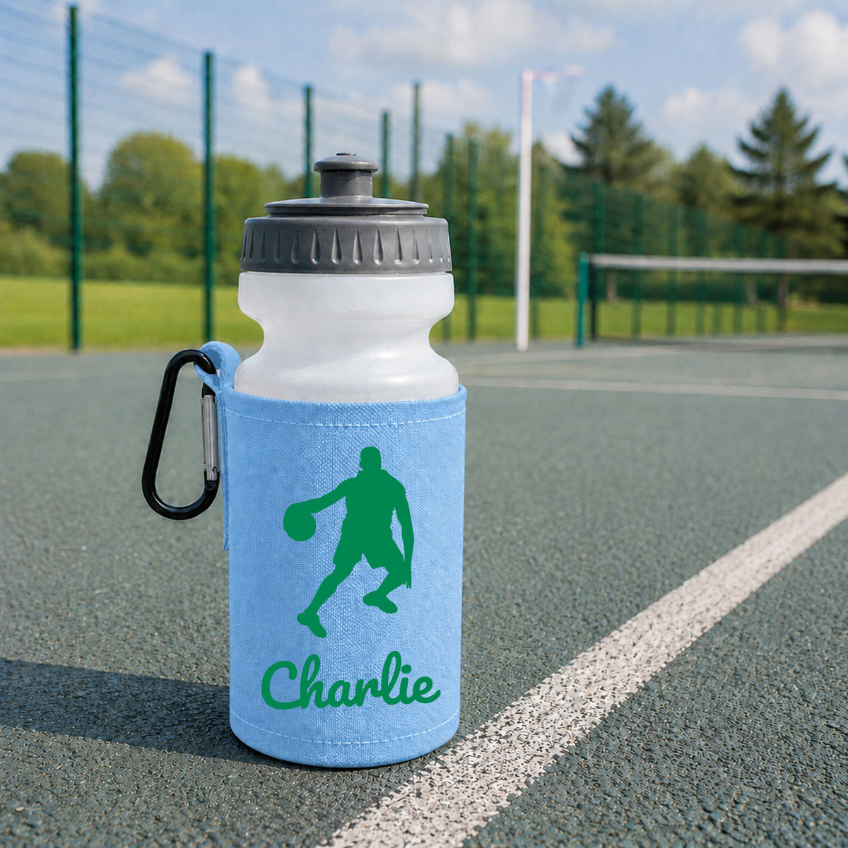 Sky Blue Water Bottle & Holder
